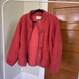 Coral Teddy Jacket